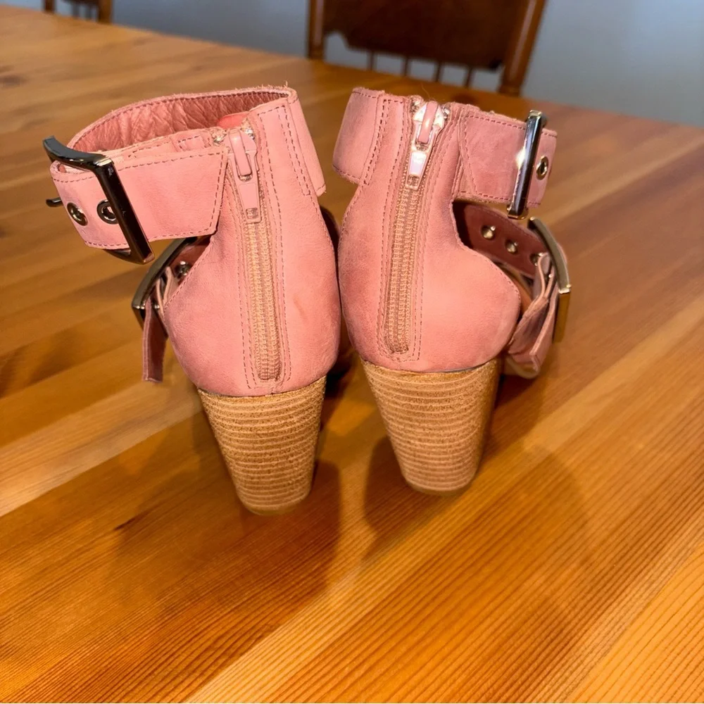 Free People Jeffrey Campbell Hendrix Heels Rose Pink Matte Leather Size 8 dress - Picture 8 of 9